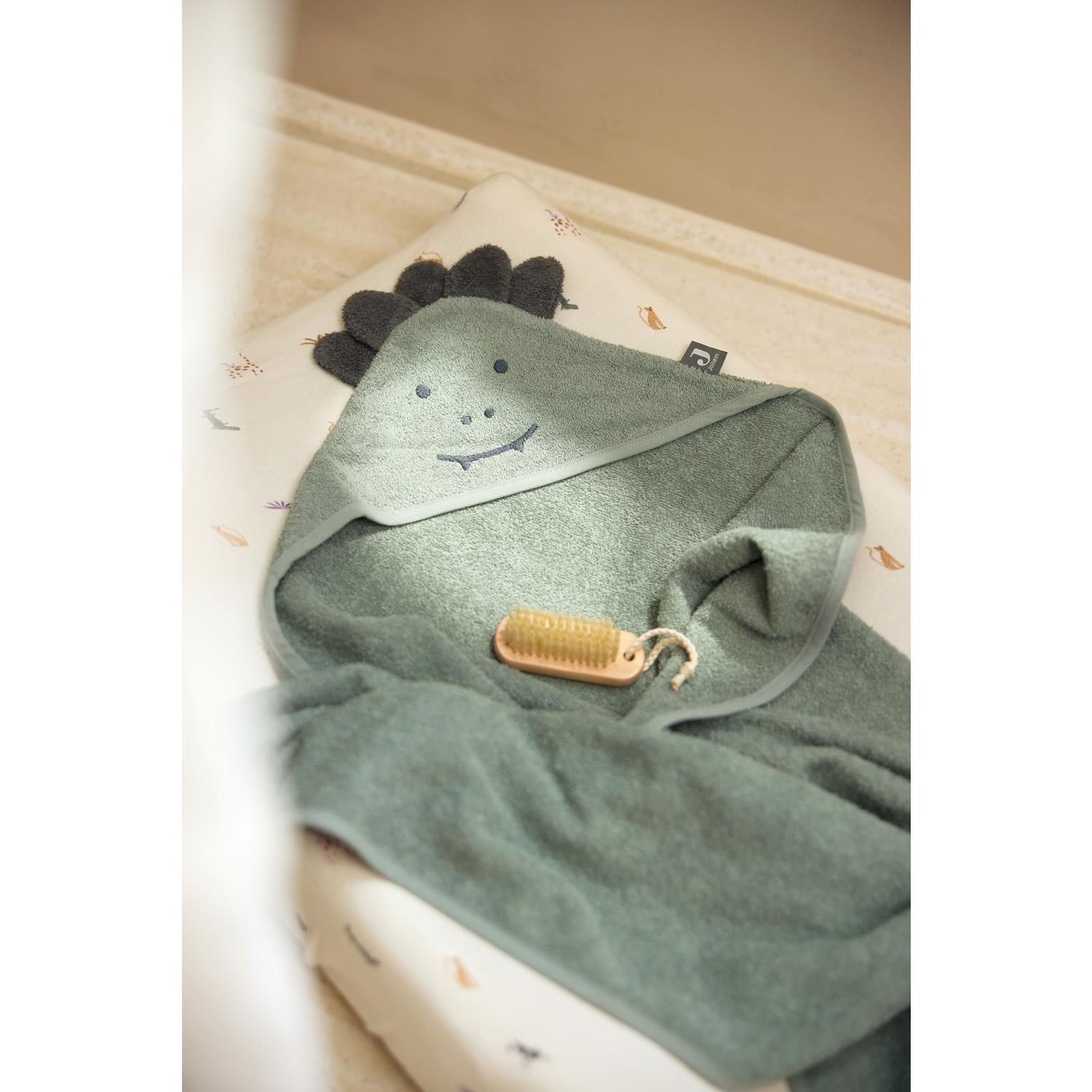 Jollein - Cape de bain Éponge Croco VERT Jollein