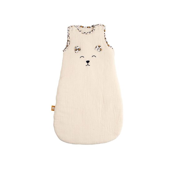 Sauthon Gigoteuse Ouatinée Léopard Ecru/Noir/Caramel  Sauthon Gigoteuse Ouatinée Léopard Ecru/Noir/Caramel