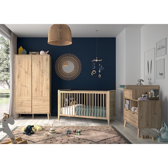Chambre Bebe Complete Lison Lit 70x140 Commode Armoire Chambre De Bebe Lune