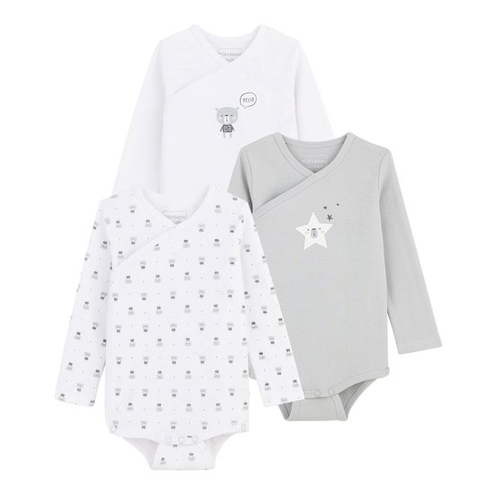 Lot De 3 Bodies Gris P Tit Bisou De P Tit Bisou Lot De 3 Bodies Gris P Tit Bisou De P Tit Bisou