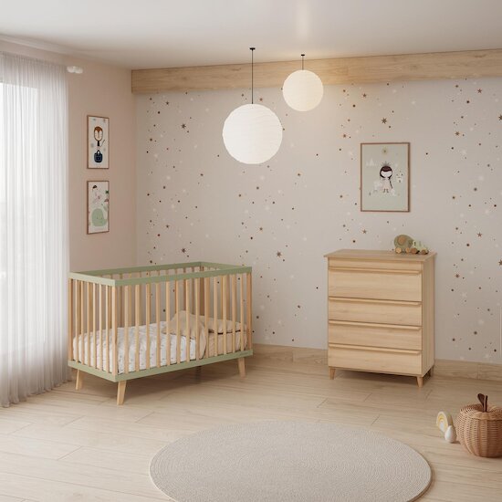 Micuna Lit Bébé Mencia Menthe Wood 60x120 cm Micuna Lit Bébé Mencia Menthe Wood 60x120 cm