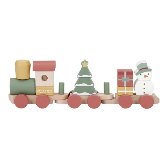 Little Dutch Train de Noël en bois FSC  