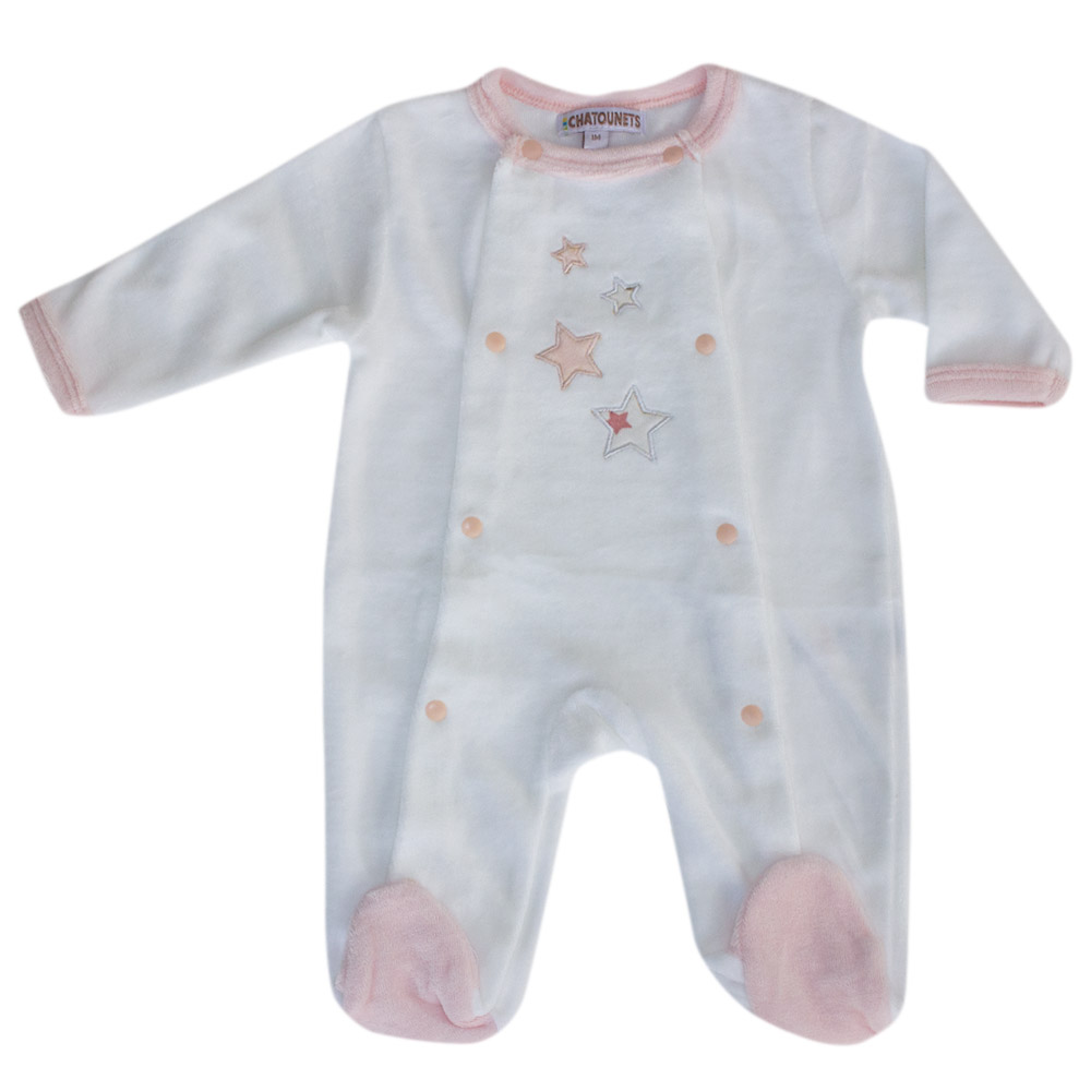 Pyjama étoiles ROSE Les Chatounets