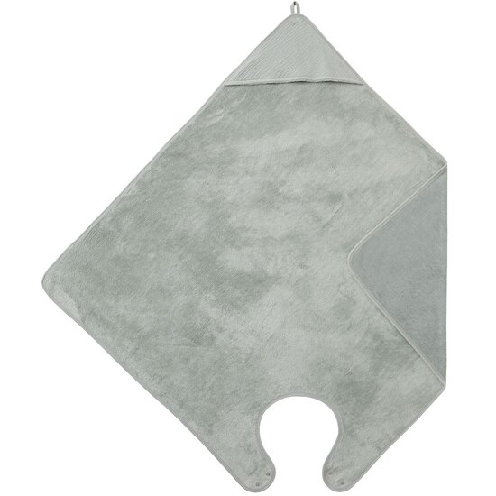 BB&Co Cape de bain Tablier en bambou Vert De Gris 100x100 cm