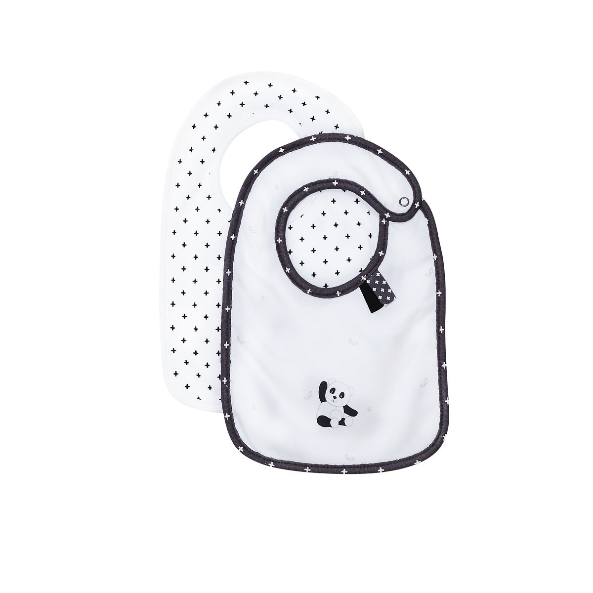 Lot de 2 Bavoirs Chao Chao BLANC Sauthon
