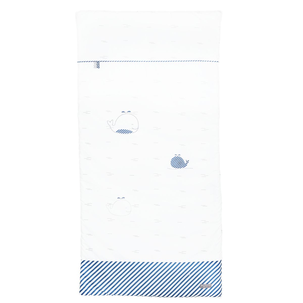 Edredon Blue baleine BLANC Sauthon
