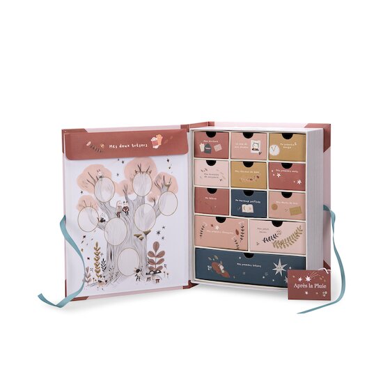 Moulin Roty Coffret naissance Après la pluie Rose  Moulin Roty Coffret naissance Après la pluie Rose