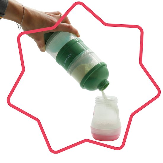 Badabulle Boîte doseuse Babydose vert  Badabulle Boîte doseuse Babydose vert