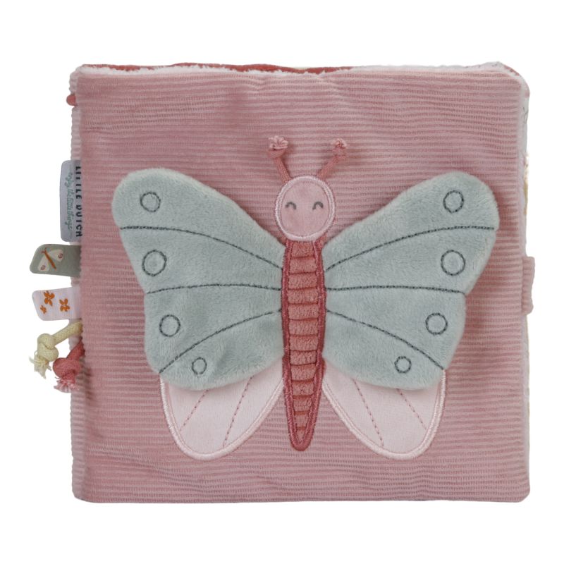 Livre d'activités en tissu Flower Butterflies ROSE Little Dutch