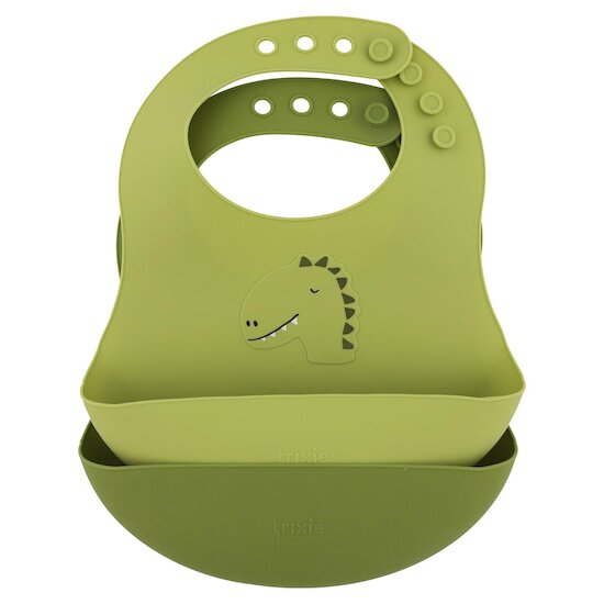 Trixie Bavoir silicone 2-pack Mr. Dino 