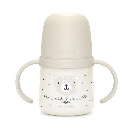 Suavinex Biberon à Anses Wild&Free Night & Day Gris  Suavinex Biberon à Anses Wild&Free Night & Day Gris