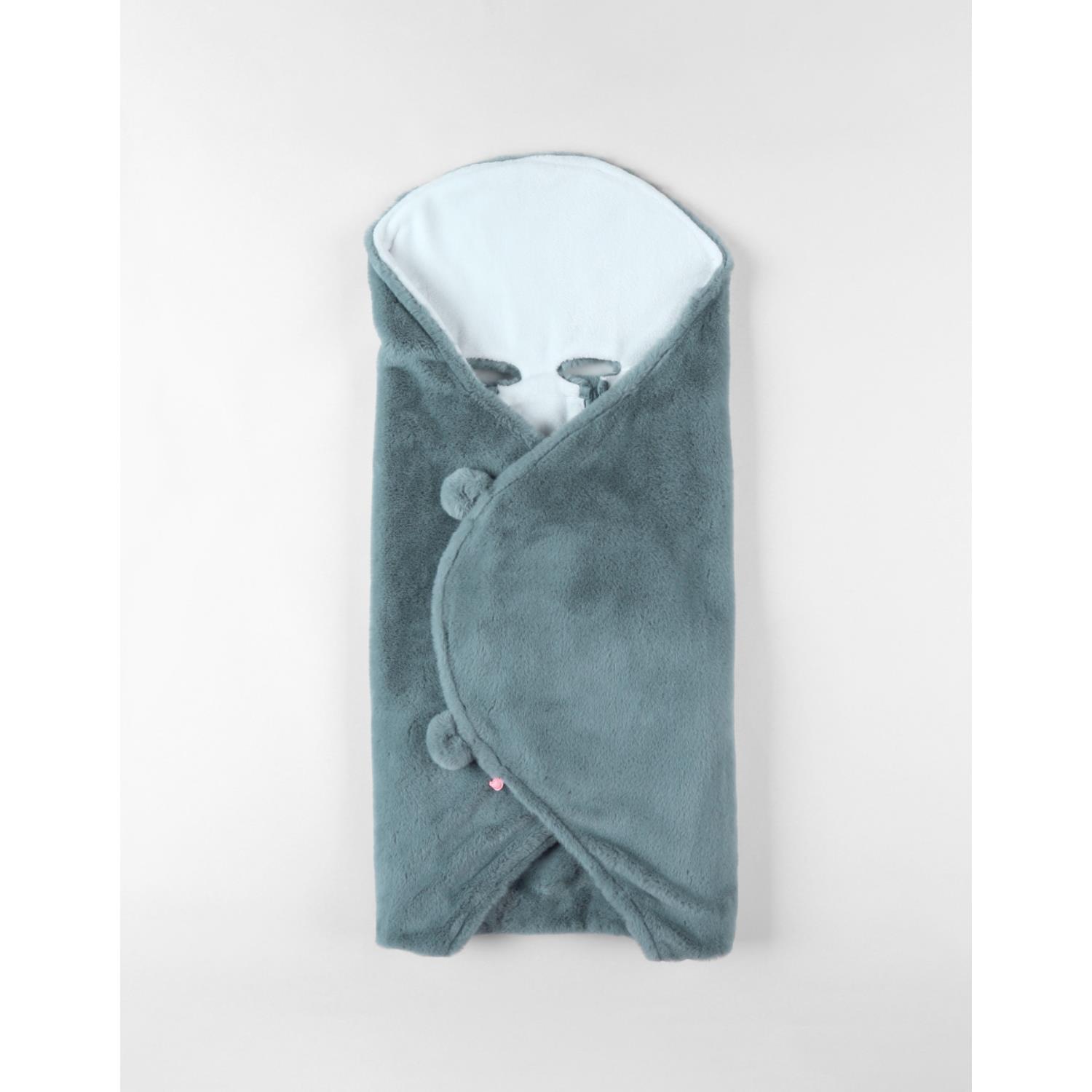 Noukie's - Couverture promenade fausse fourrure M&M24 BLEU Noukie's