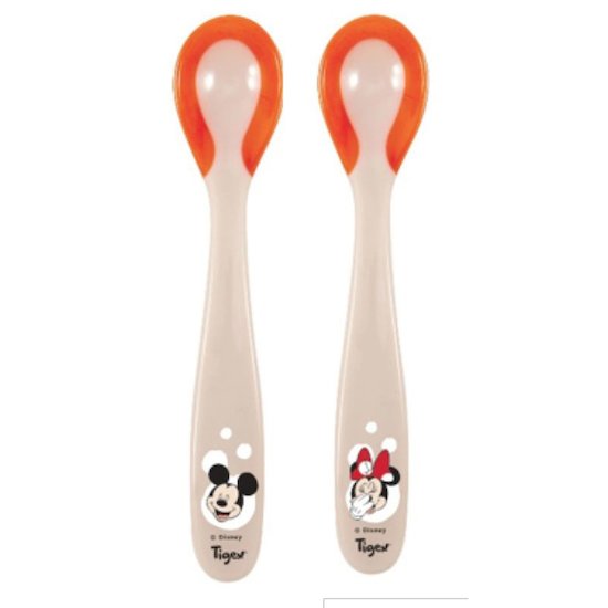 Tigex 2 cuillères douces thermosensibles Mickey Minnie Multicolore 6 mois+ Tigex 2 cuillères douces thermosensibles Mickey Minnie Multicolore 6 mois+