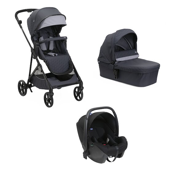 Chicco Pack poussetteTrio Seety avec Kory Essential Boston Grey  Chicco Pack poussetteTrio Seety avec Kory Essential Boston Grey