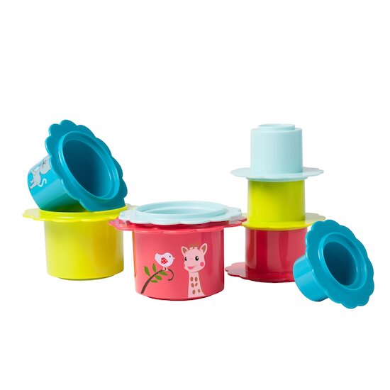 Sophie la girafe Fleurs gigognes Multicolore 