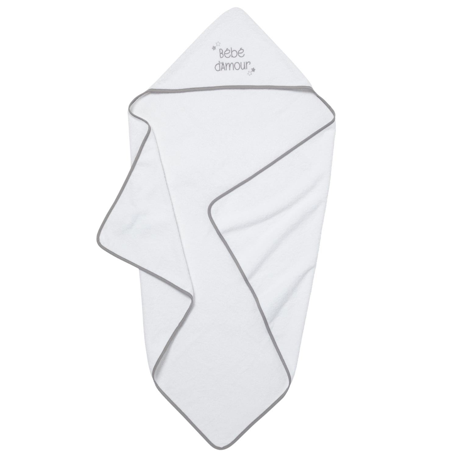 Cape de bain bébé d'amour GRIS BabyCalin