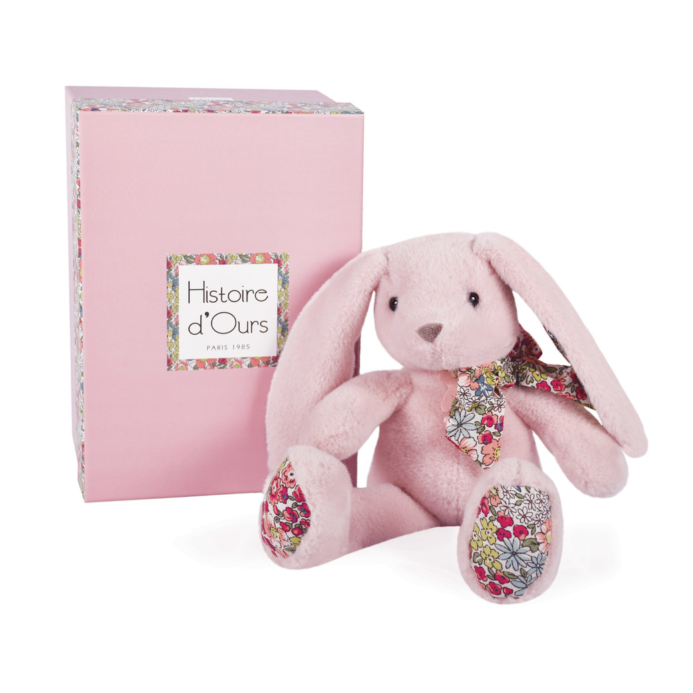 HISTOIRE D'OURS - Copain câlin Lapin ROSE Histoire d'Ours
