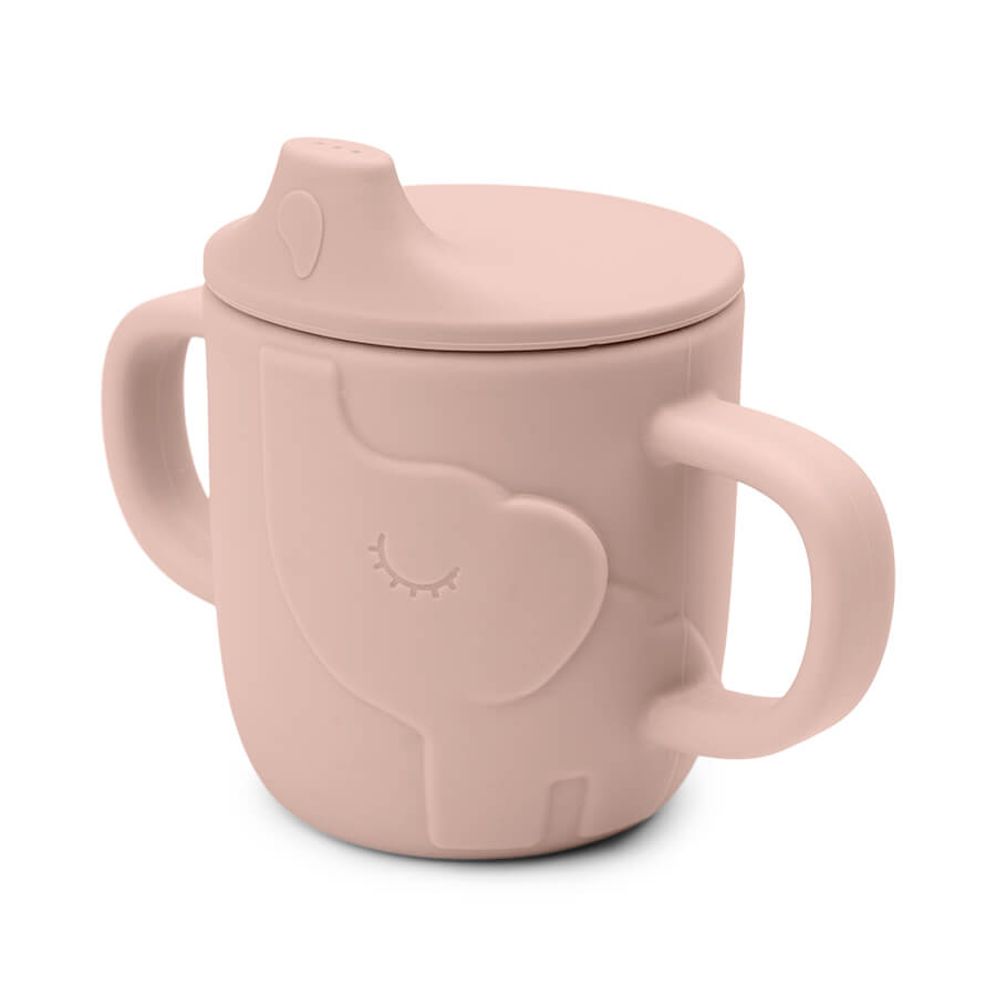 DONE BY DEER - Tasse d'apprentissage Elphee Peekaboo ROSE Done by Deer