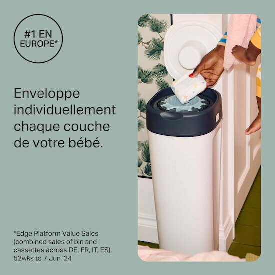 Tommee Tippee Poubelle à couches Twist & click XL FFP blanc  Tommee Tippee Poubelle à couches Twist & click XL FFP blanc