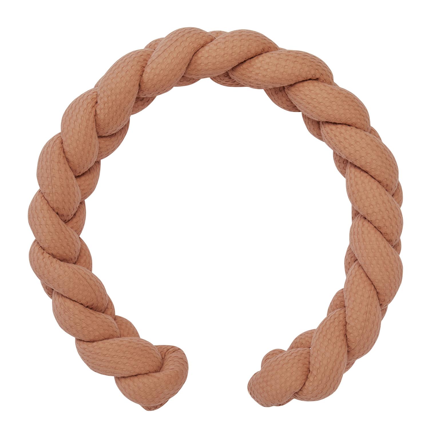BB & Co - Tresse ouatinée en coton gaufré ORANGE BB&Co