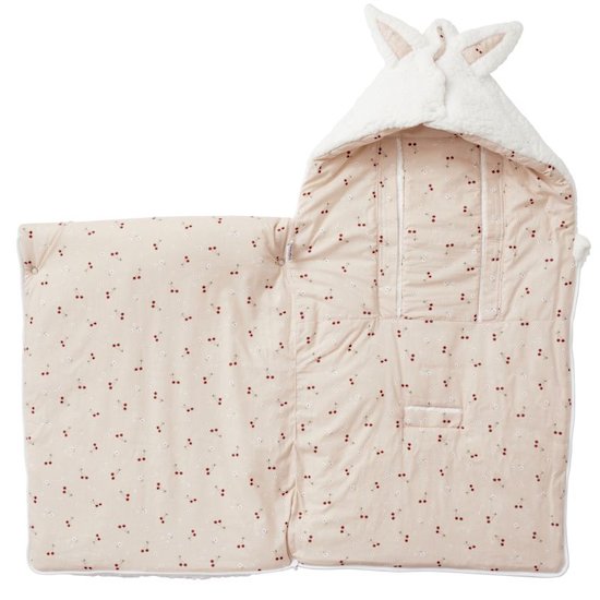 BB&Co Nid d'ange en sherpa ourson doublé coton Cerises 0-6 mois BB&Co Nid d'ange en sherpa ourson doublé coton Cerises 0-6 mois
