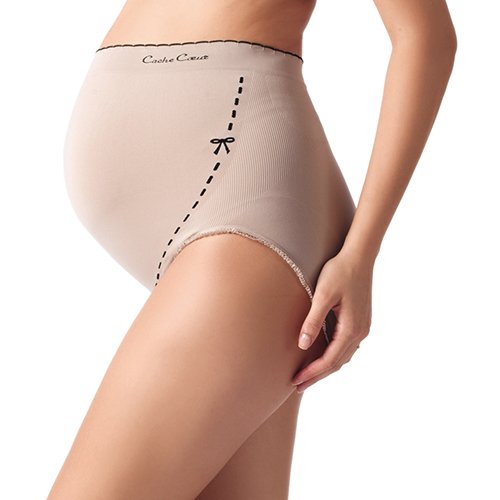 Maxi culotte maternité Seamless Beige BEIGE Cache cœur