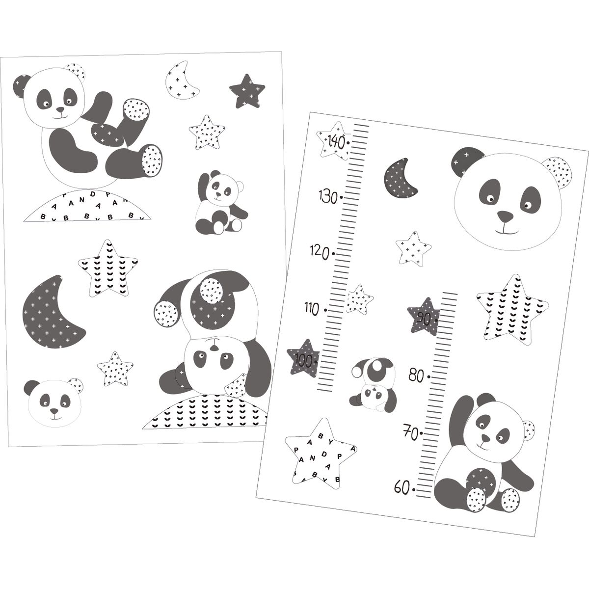 Stickers Muraux Chao Chao GRIS Sauthon