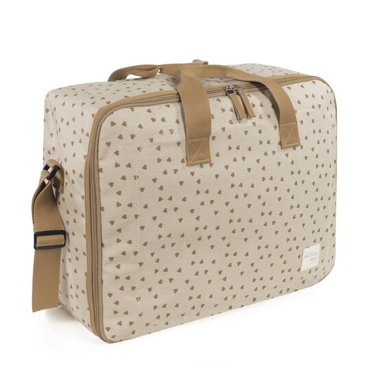 Walking Mum Valise Coeurs Poppy Cannelle  Walking Mum Valise Coeurs Poppy Cannelle