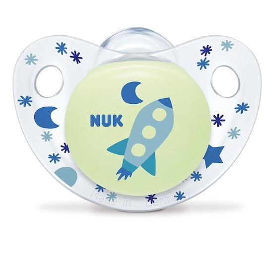 Nuk 2 Sucettes Trendline Night Bleu Taille 3