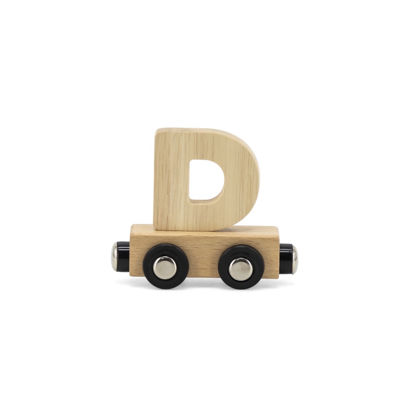 Lettre Train Naturel Lettre D MULTICOLORE Tryco