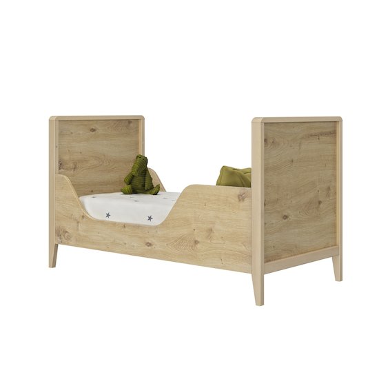 Bébé Lune 2 pans pour lit Lison Chêne Artisan 70x140 cm Bébé Lune 2 pans pour lit Lison Chêne Artisan 70x140 cm
