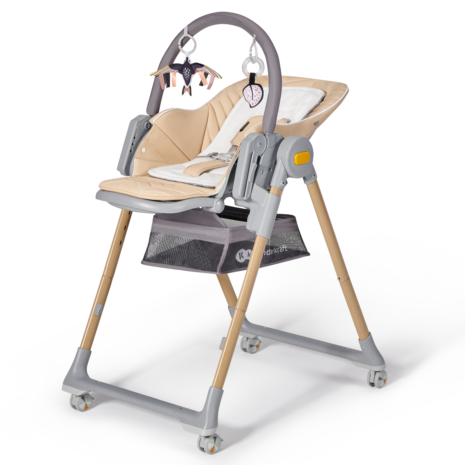 Chaise haute Lastree MARRON Kinderkraft