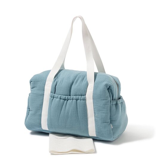 Maïka Sac à langer Blue dusty  Maïka Sac à langer Blue dusty