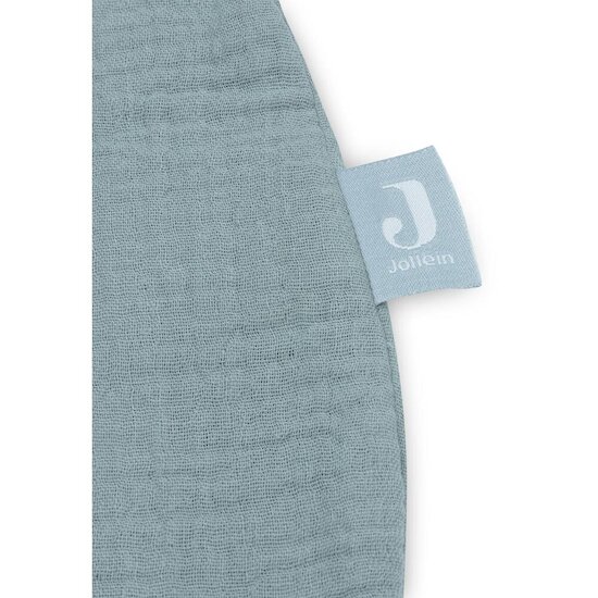 Jollein Gigoteuse Gaze de Coton Sea Green  Jollein Gigoteuse Gaze de Coton Sea Green