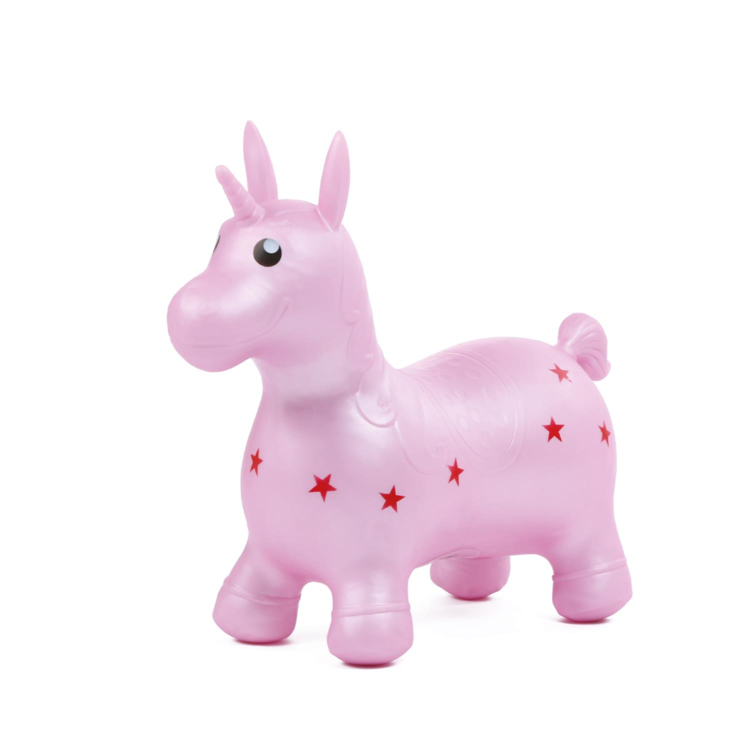 LUDI - Ballon sauteur Licorne ROSE Ludi