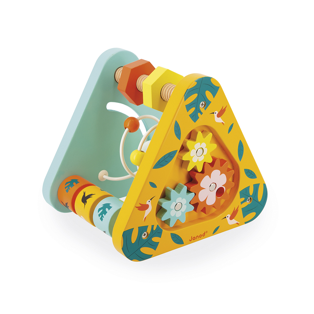 Triangle Multi-activités en bois MULTICOLORE Janod