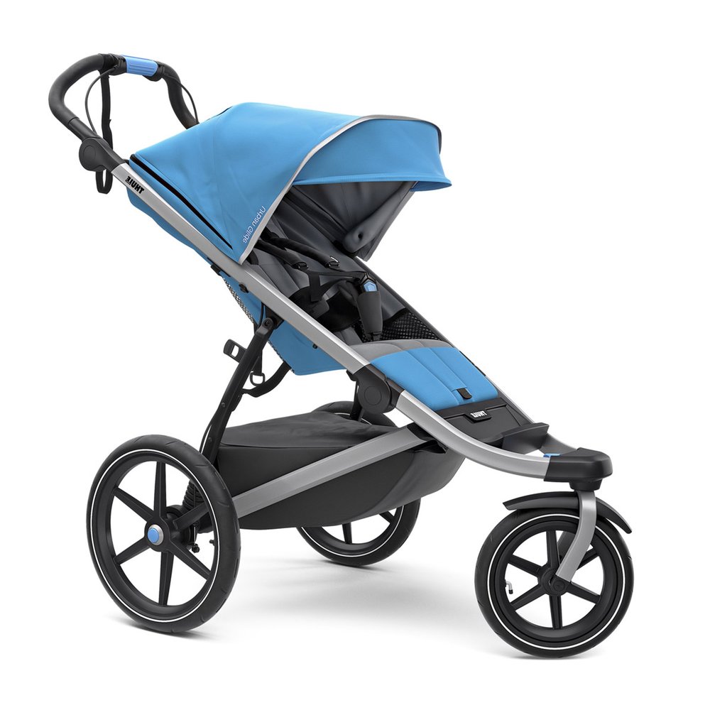 poussette enfant bleu