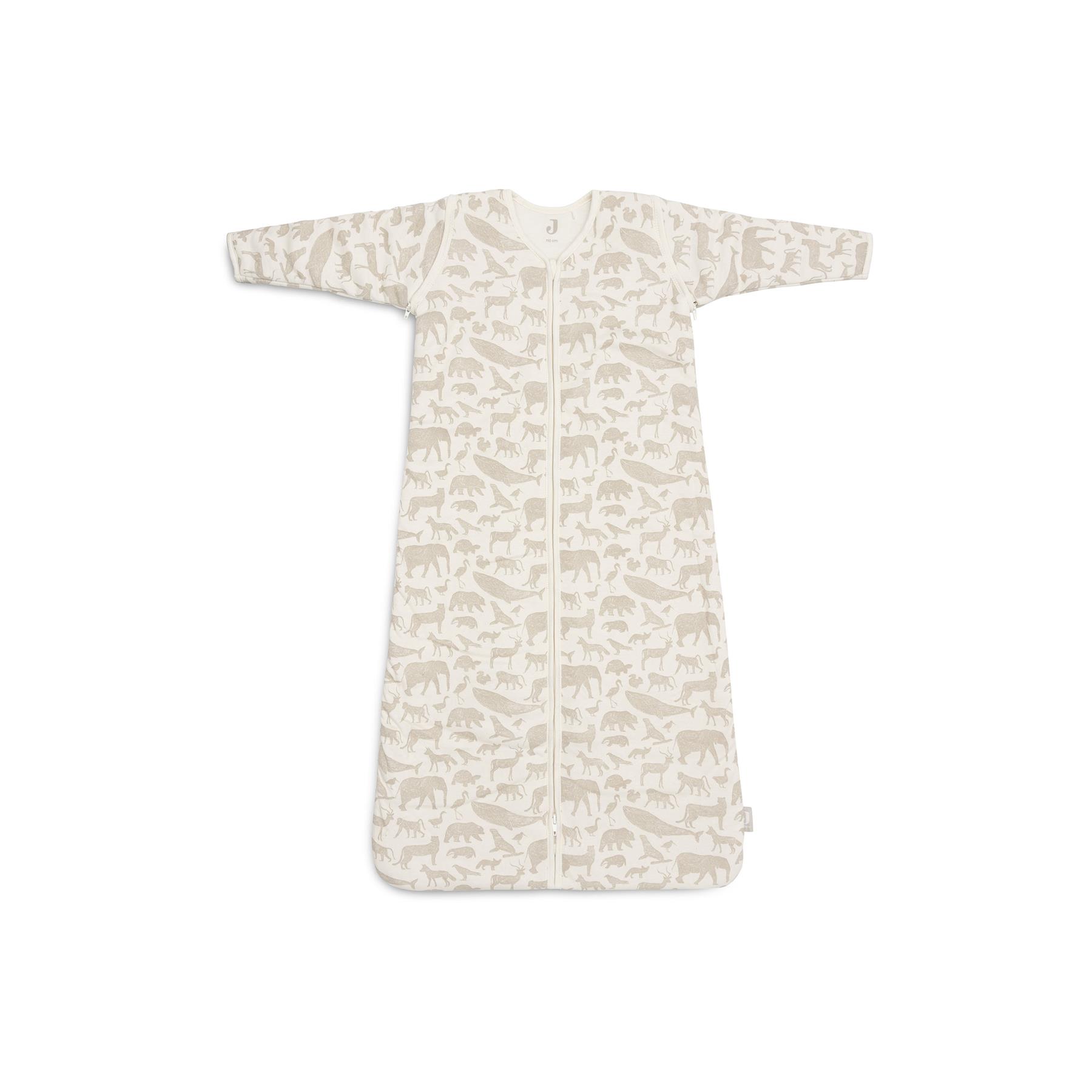 Jollein - Gigoteuse avec manches amovible animals BEIGE Jollein