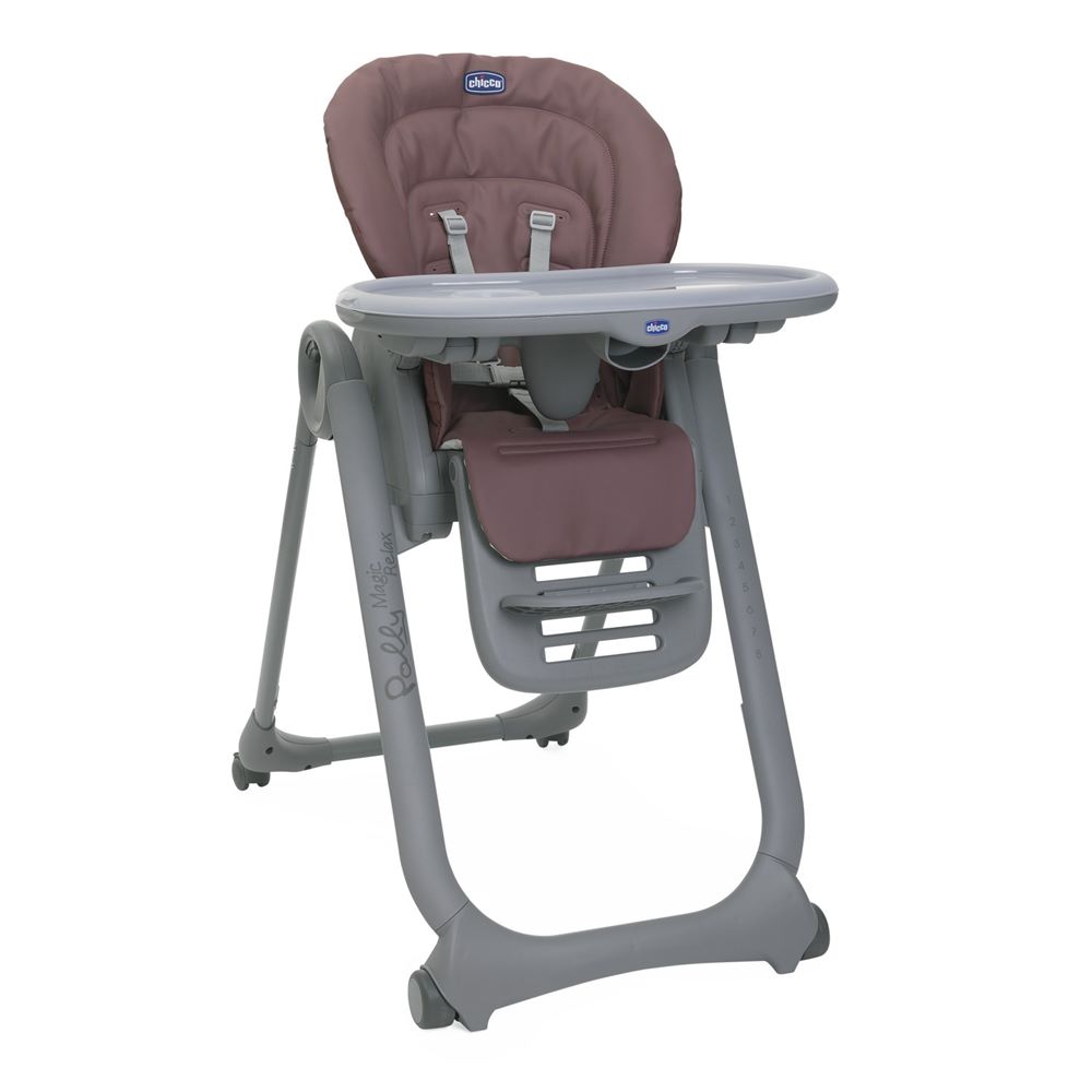 Chaise haute Polly Magic Relax 4 roues VIOLET Chicco
