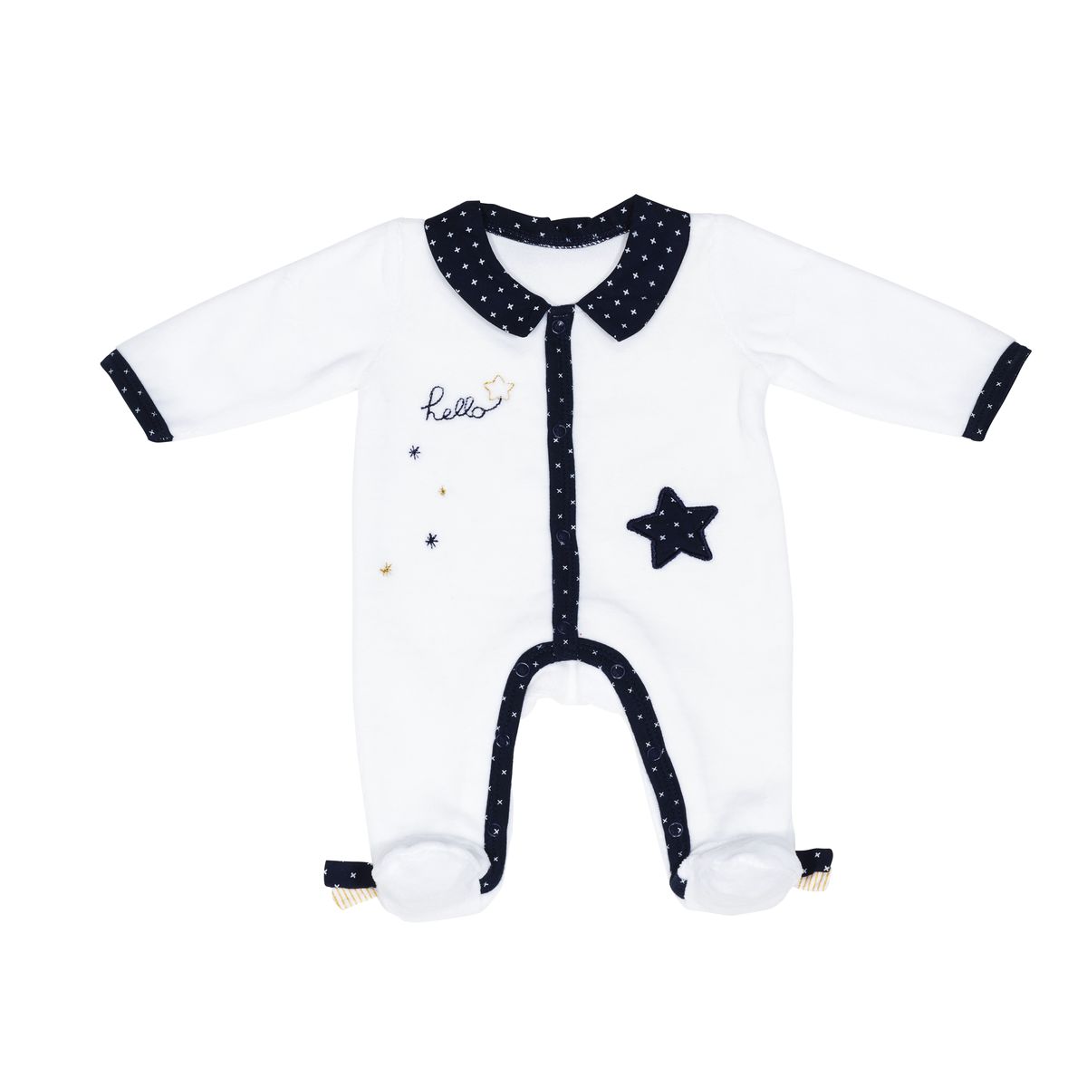 Pyjama Velours Garcon Hello Pyjama Bebe De Sauthon