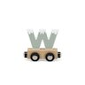 Lettre train en bois Lettre W