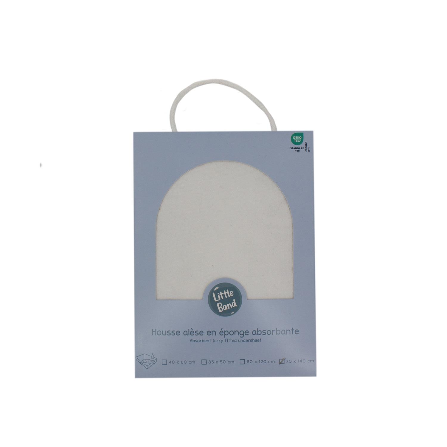 Alèse housse éponge BLANC Little Band