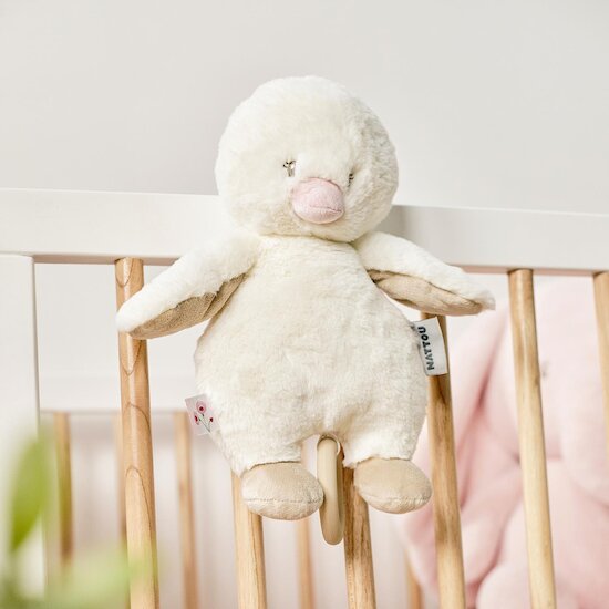 Nattou Peluche musicale Caneton Blanc Fanfan Blanc  