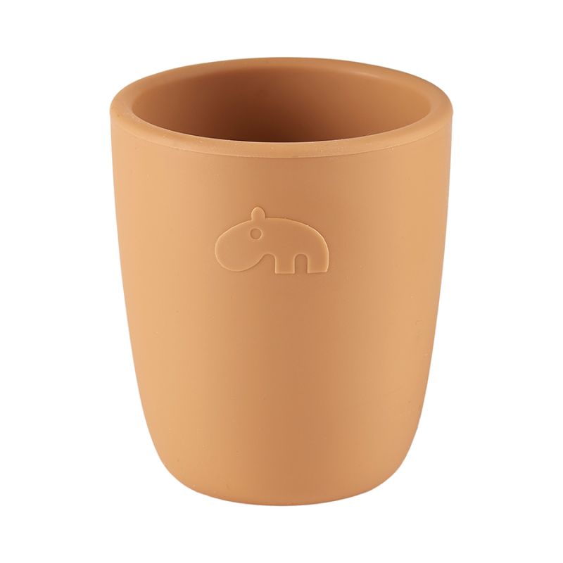 DONE BY DEER - Mini tasse silicone JAUNE Done by Deer