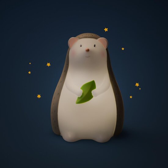 Moulin Roty Lampe veilleuse hérisson Trois petits lapins Blanc  Moulin Roty Lampe veilleuse hérisson Trois petits lapins Blanc