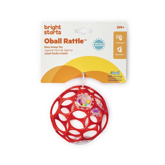 Oball Hochet balle sensorielle Rouge 