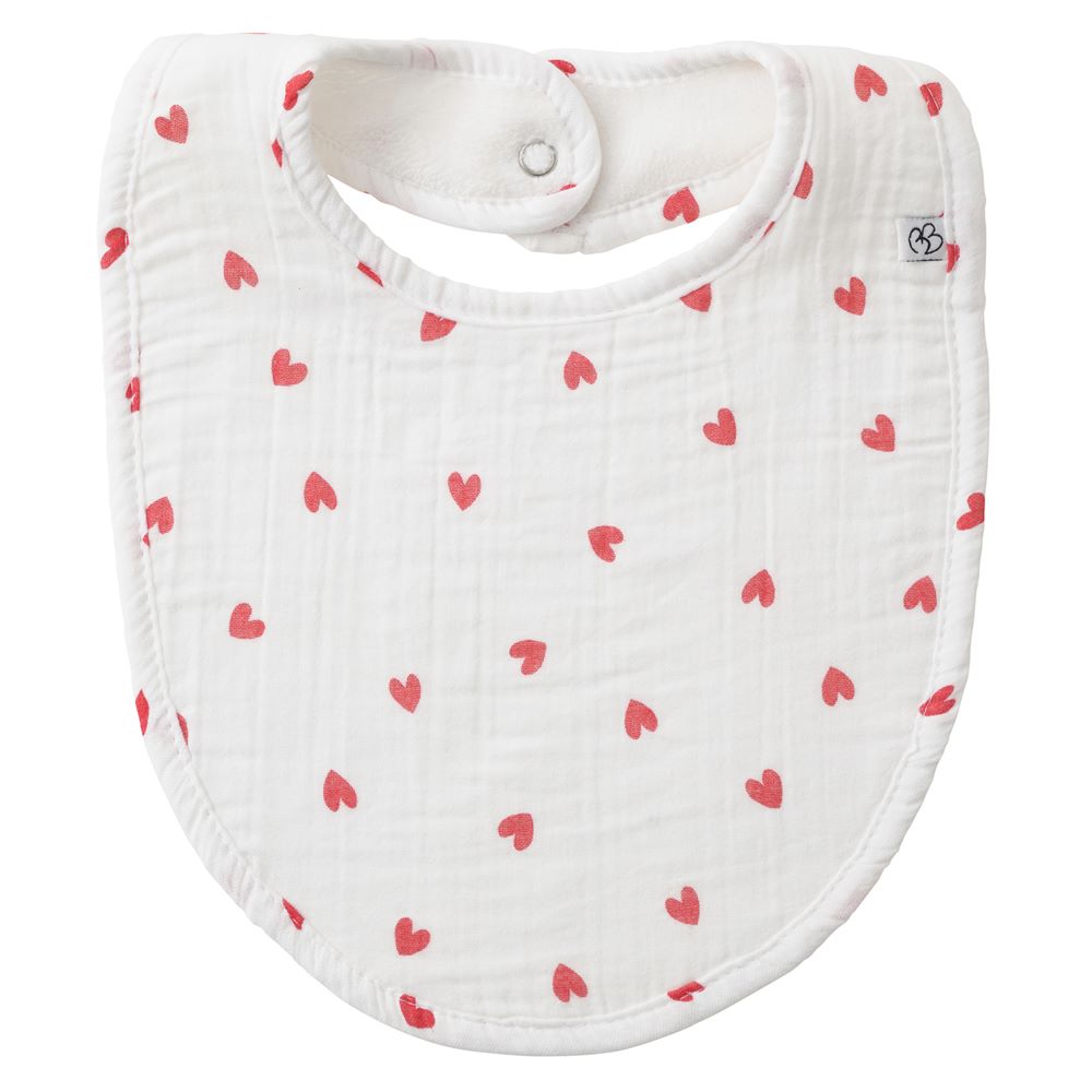 BB & Co - Grand bavoir réversible éponge ROUGE BB&Co