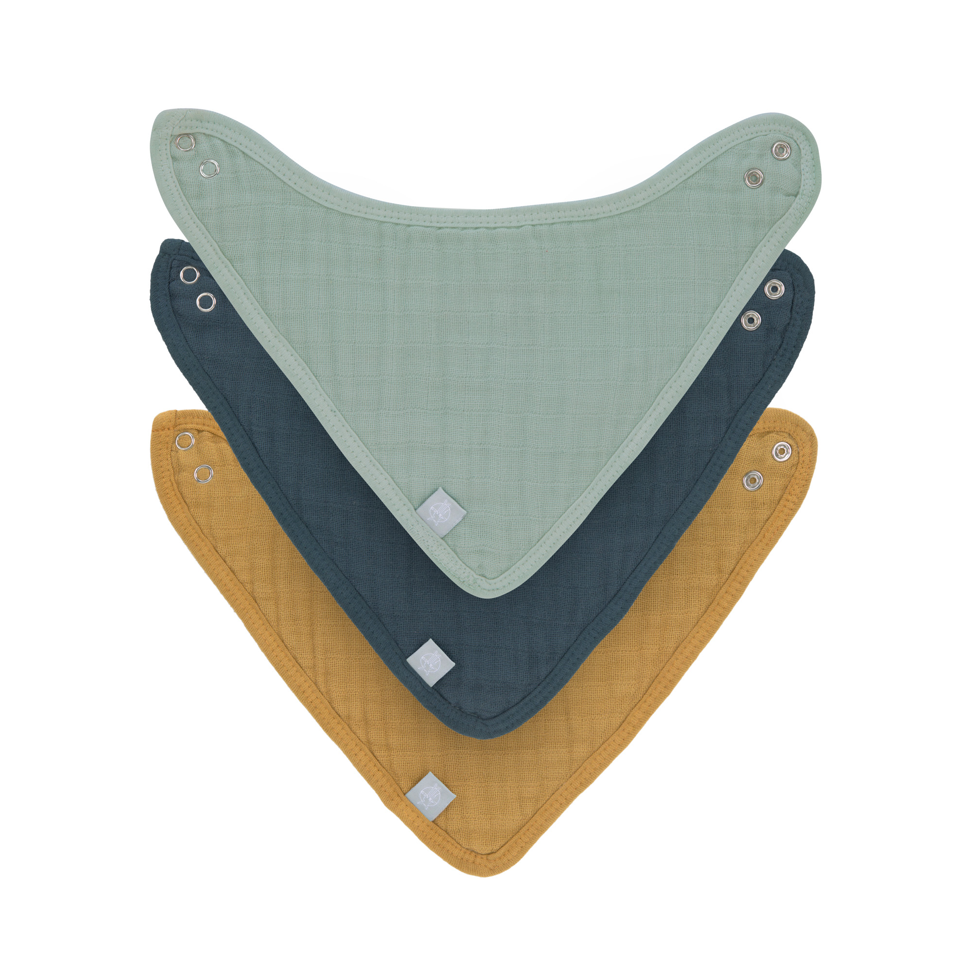 Lot de 3 bandanas en mousseline/éponge ROUGE Lässig
