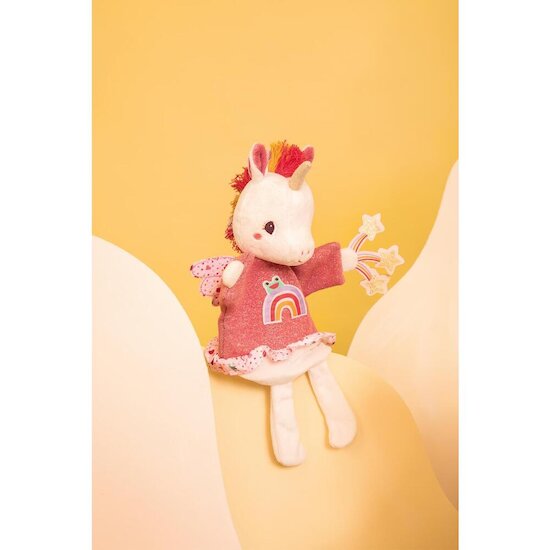 Lilliputiens Marionnette à main Lena Blanc/ Rose  Lilliputiens Marionnette à main Lena Blanc/ Rose