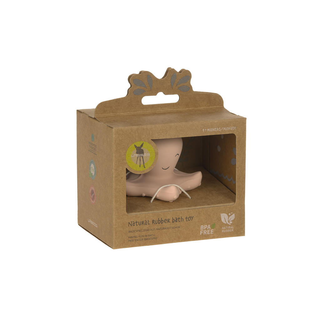 Lässig - Jouet de bain caoutchouc naturel ROSE Lässig